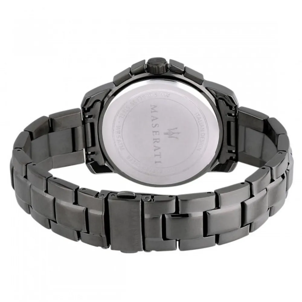 Maserati Successo Black Stainless Steel Men's Watch - R8873621007