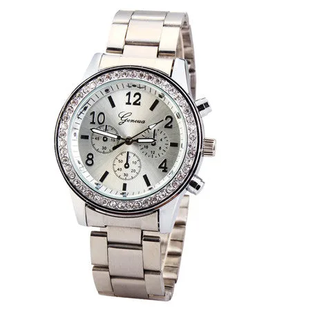 New Fashion Ladies Crystal Diamond Rhinestone Casual Watches Women Beauty Dress Quartz Women Wristwatches Hours Reloj Mujer