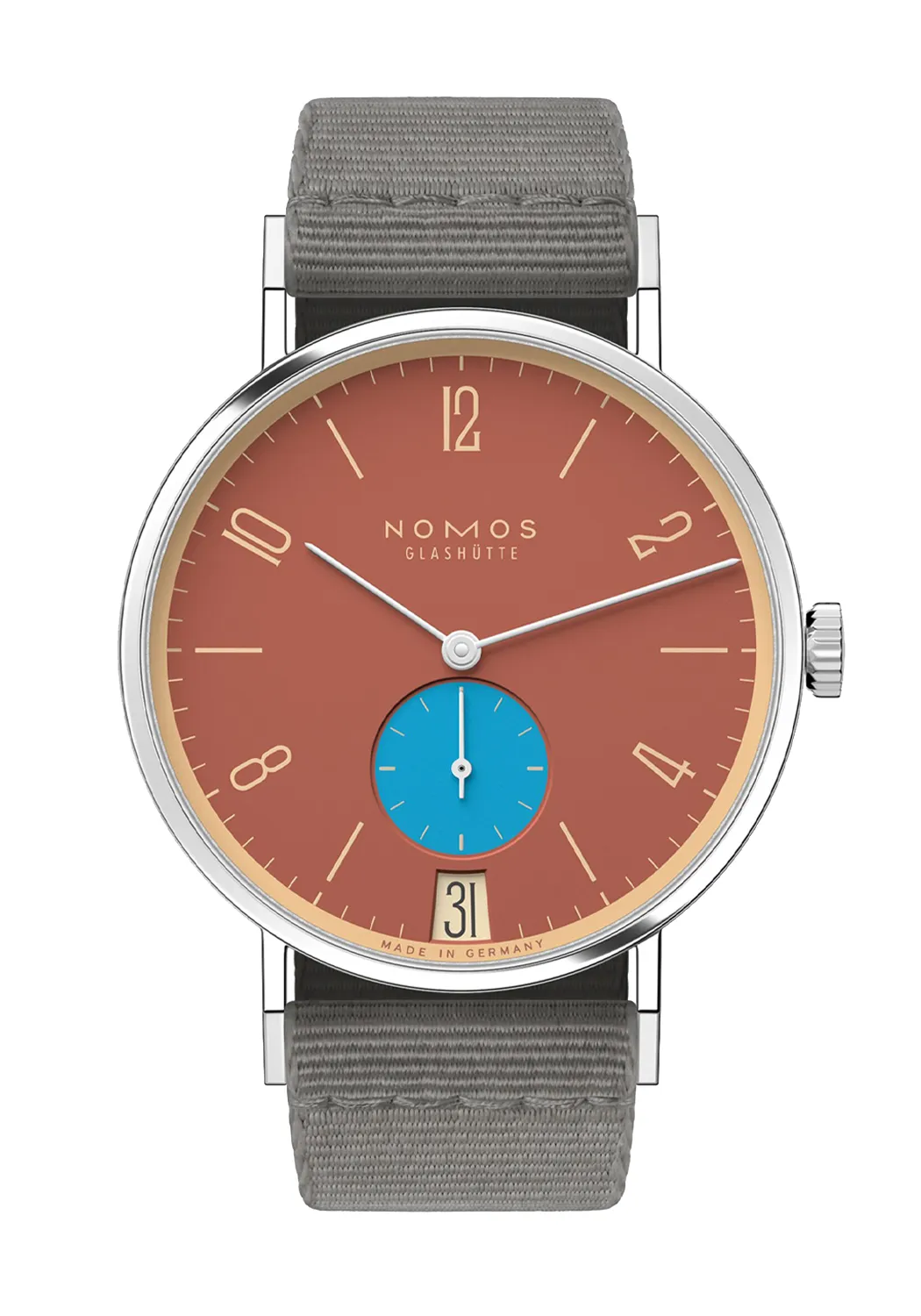 NOMOS Tangente 38 Date Ziegelblau | Ref. 179.S27 | LE175 | SOLD OUT