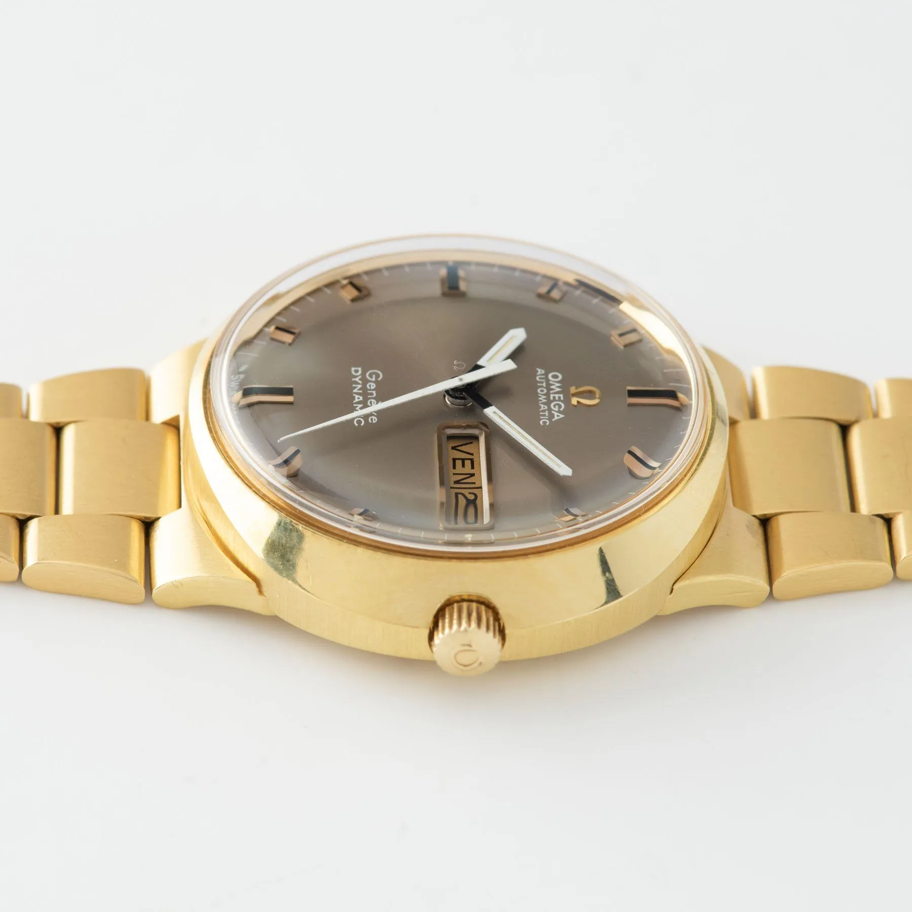 Omega Dynamic Yellow Gold Grey Dial Ref 166.079