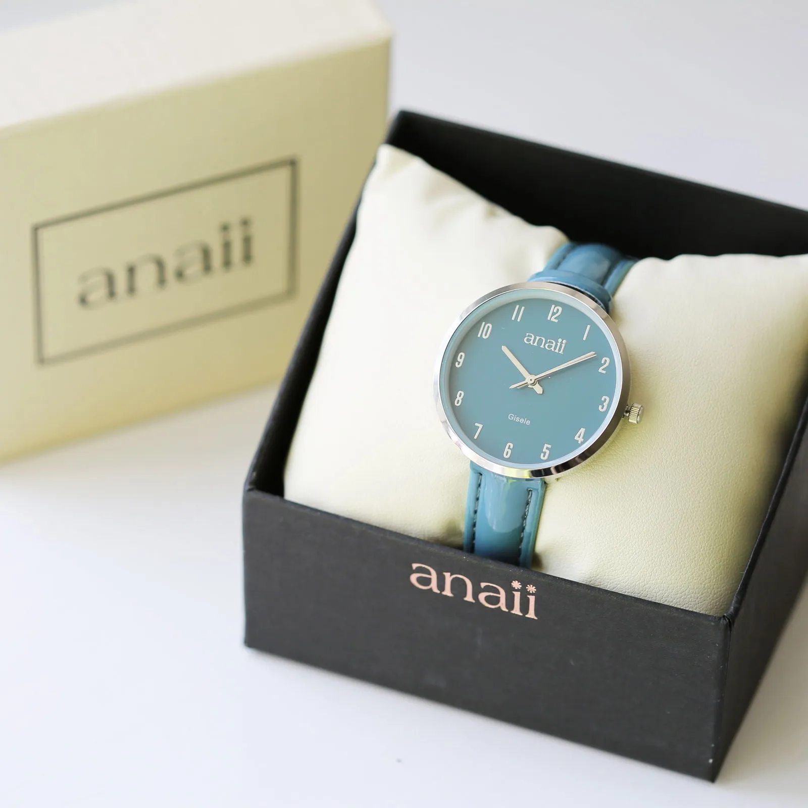 Personalised Anaii Watch Handwriting Engraved Jupiter Teal