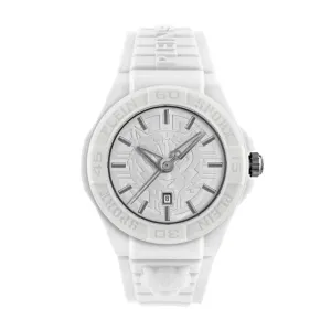 Plein Sport New Fearless Unisex White Silver  Watch PSHDA0324