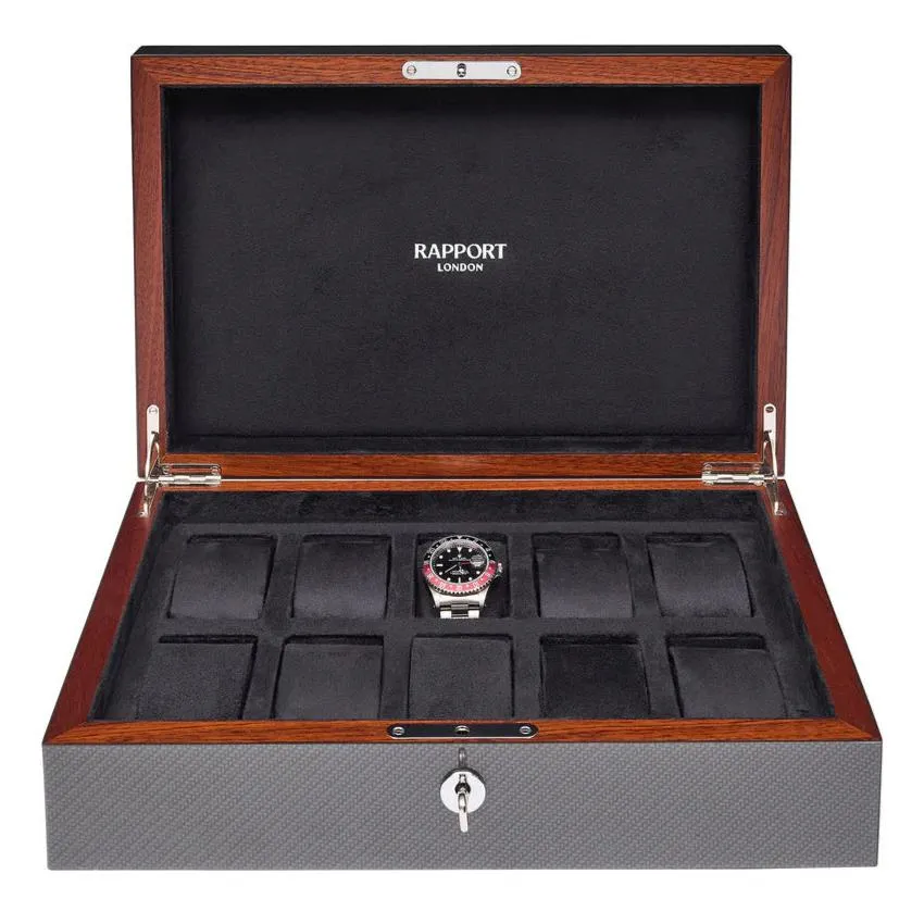 RAPPORT - Carbon Fiber Watch Box 10 | L285