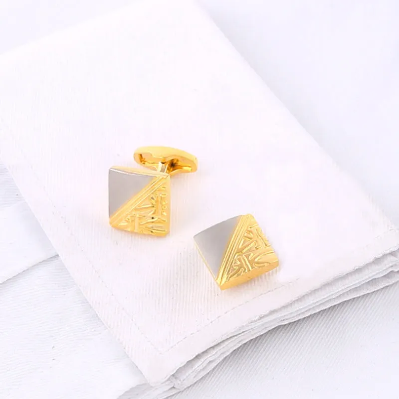 Square Pattern Gold And Silver High Quality French Cuff Nails In Pure Copper