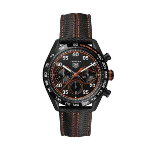 Tag Heuer Carrera Men's Black Orange Chronograph X Porsche Racing Special Edition Watch