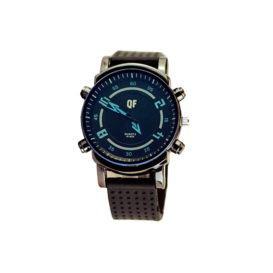 The Gerat Decorative Rubber Strap Watch (Blue)