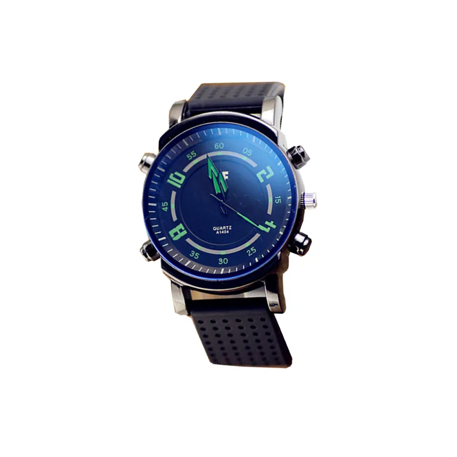 The Gerat Decorative Rubber Strap Watch (Green)