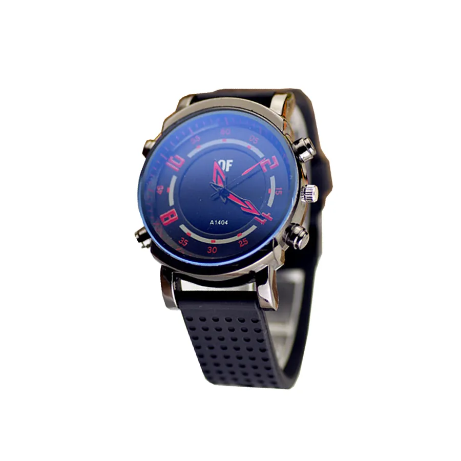 The Gerat Decorative Rubber Strap Watch (Red)