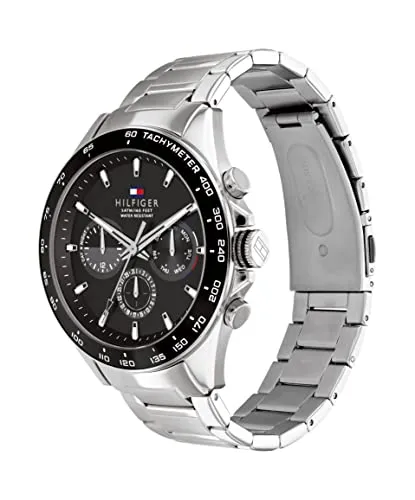 Tommy Hilfiger Black Dial Round Shaped Sport Men Watch_TH1791967W