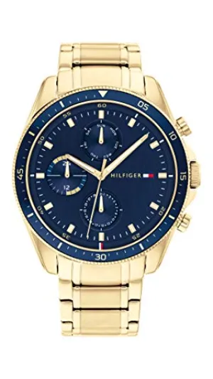 Tommy Hilfiger Navy Dial Round Shaped Sport Men Watch_TH1791834W