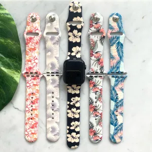 Tropical Floral Apple Watch Bands