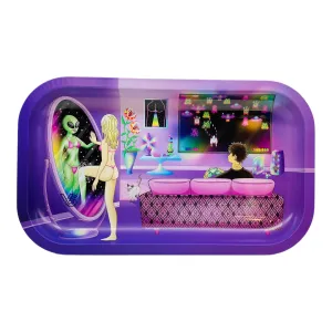 V Syndicate Metal Rolling Tray Medium Egirl Stepping Through Portal