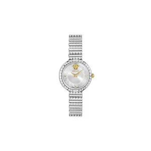 Versace Newness 28 mm Size Silver Dial Women Analog Watch - VEDFA0124