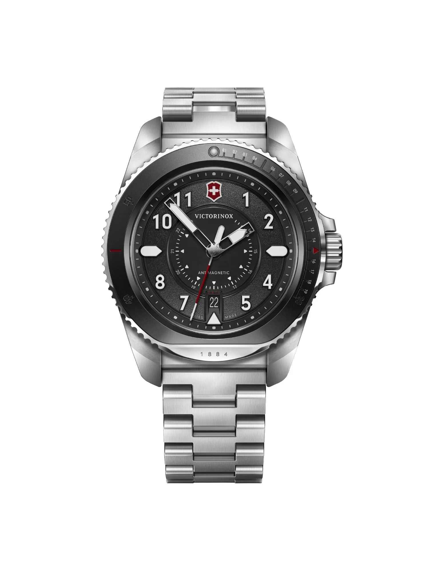 Victorinox Men 43 mm Size Black Dial Journey 1884 Watch - V242009