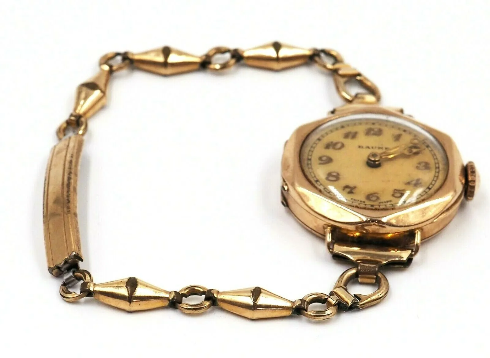 Vintage c.1920s Baume 9ct Yellow Gold Windup Watch