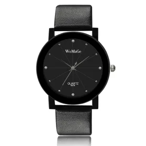 WoMaGe Luxury Crystal Watch Women Watches Leather Ladies Watch Women's Watches Clock montre femme relogio feminino reloj mujer