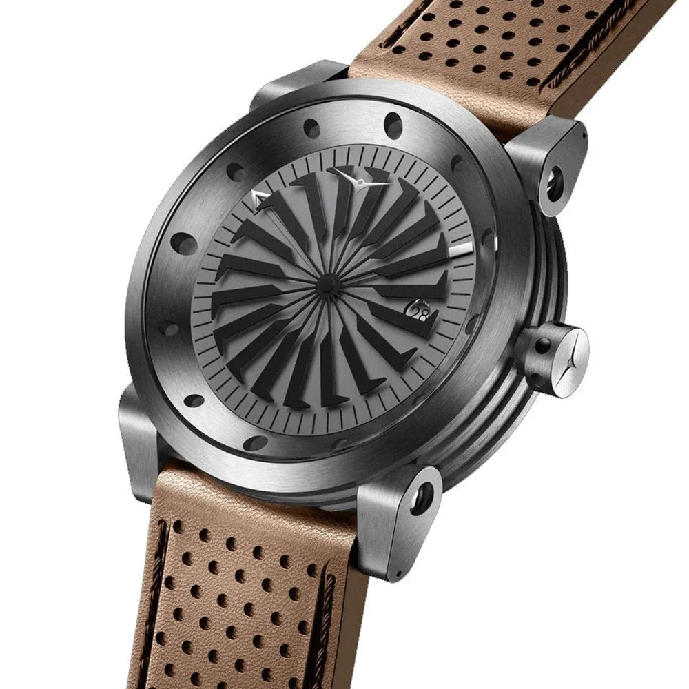 Zinvo Blade Encore Mens Brown Dial Smart Watch - BLADEENCORE